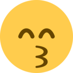 Kissing Face with Smiling Eyes