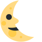 Last Quarter Moon Face