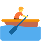 Person Rowing Boat