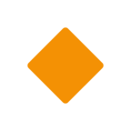 Small Orange Diamond