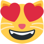 Smiling Cat with Heart-Eyes