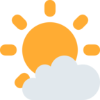 Sun Behind Small Cloud