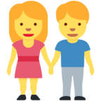 Woman and Man Holding Hands