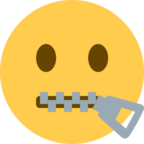 Zipper-Mouth Face