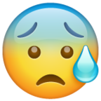 Anxious Face with Sweat