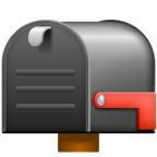 Closed Mailbox with Lowered Flag