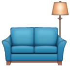 Couch and Lamp